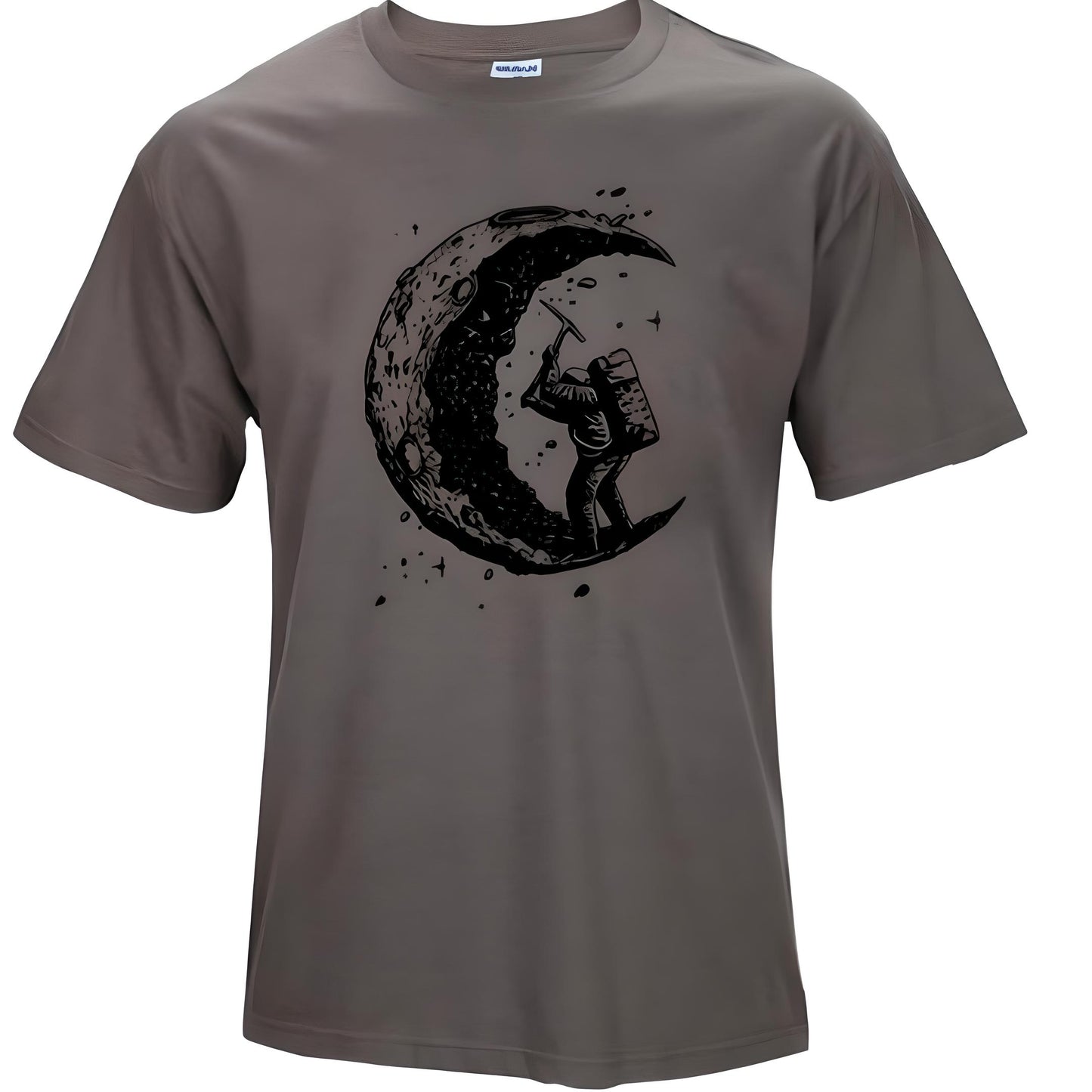 Colton | ‘Digging The Moon’ Printed O-Neck T-Shirt