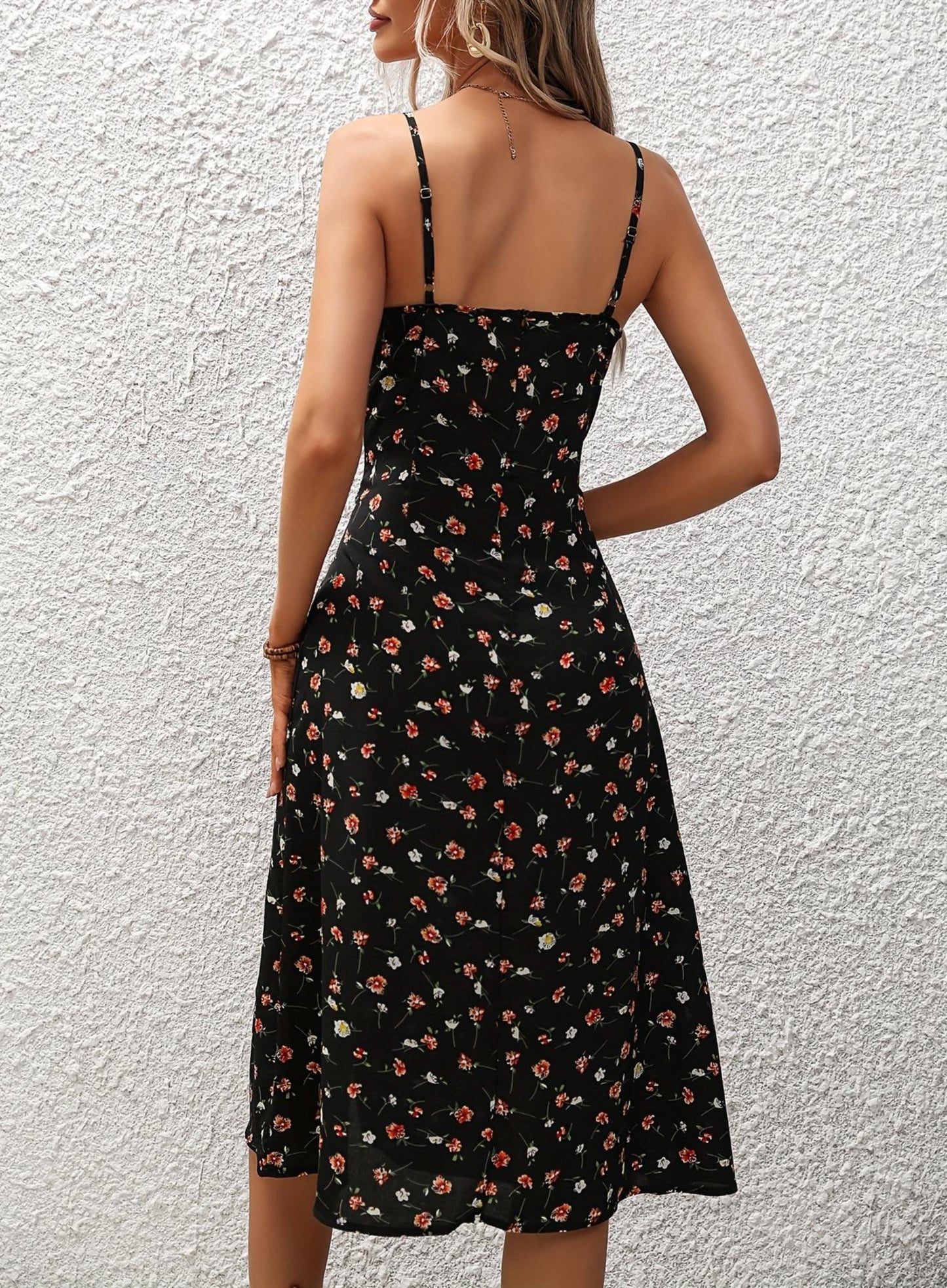 Aurora | Polka Dot Suspender Dress