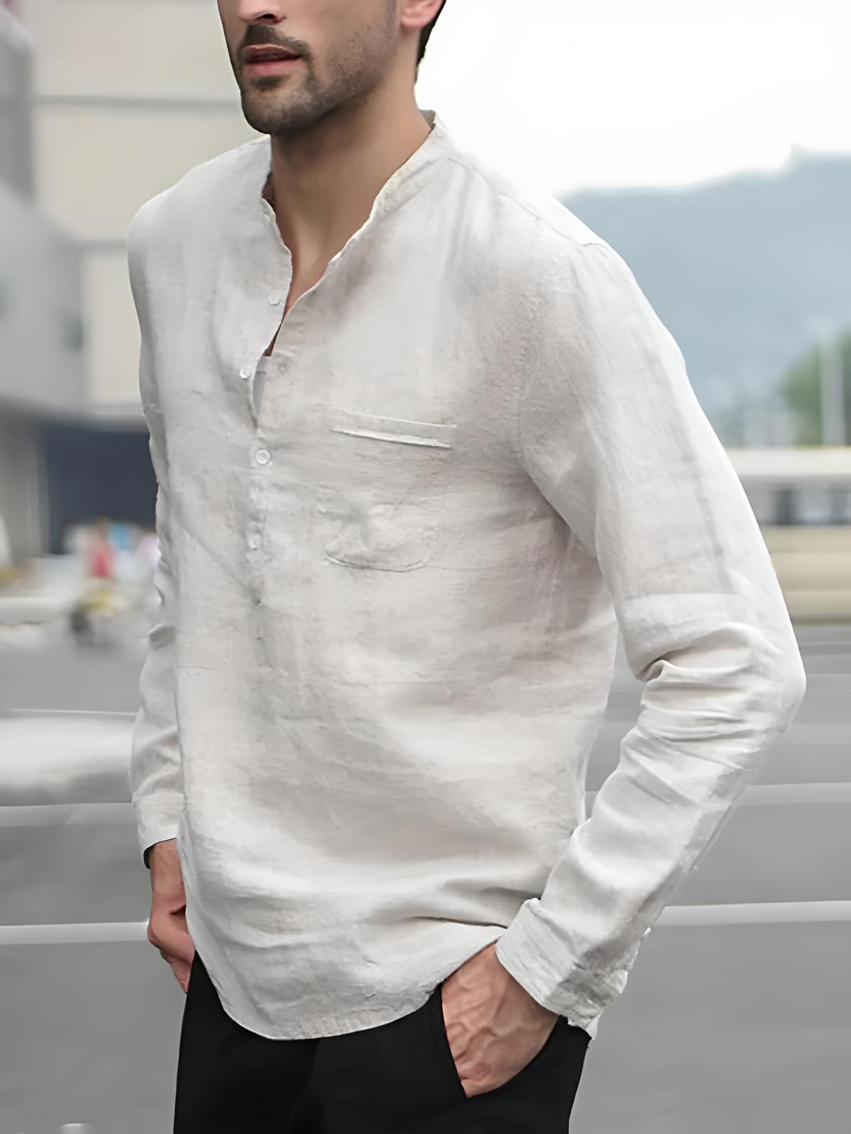Mason | Plaid Collar Button-Up Shirt