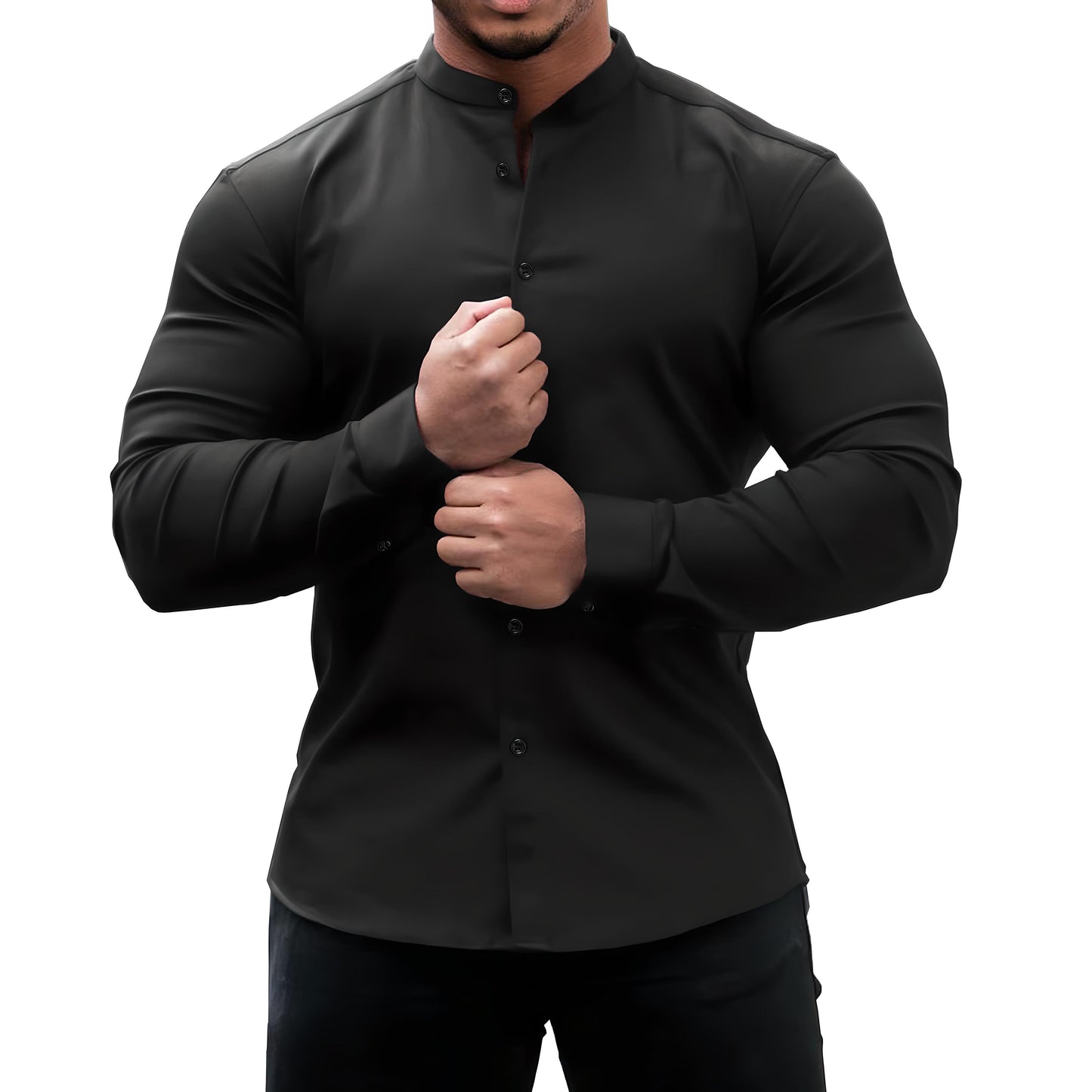 Jacob | Slim Fit Long Sleeve Button-Down Shirt