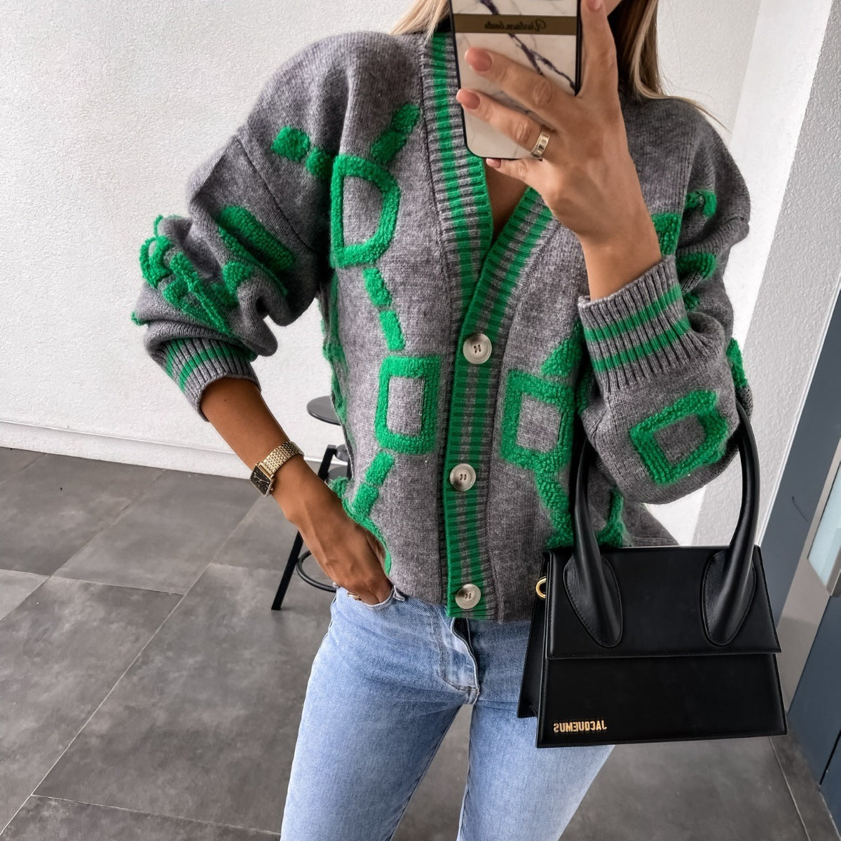 Ingrid | Batwing Sleeve Knit Cardigan