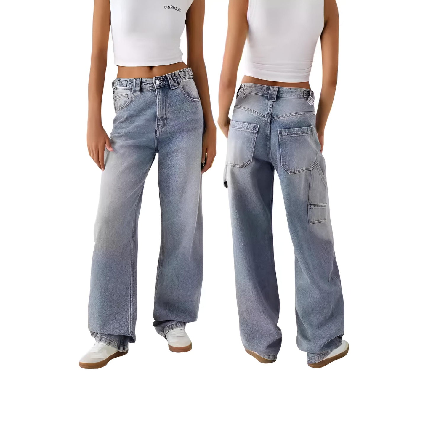 Julia | Wide-Leg Personalized Jeans