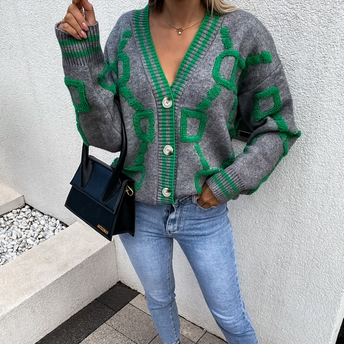 Ingrid | Batwing Sleeve Knit Cardigan