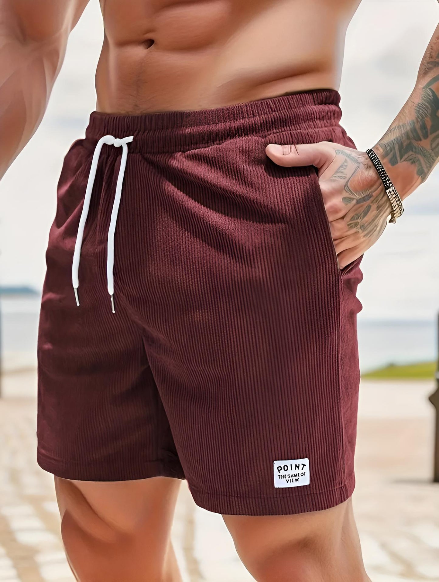 Carter | Corduroy Drawstring Shorts