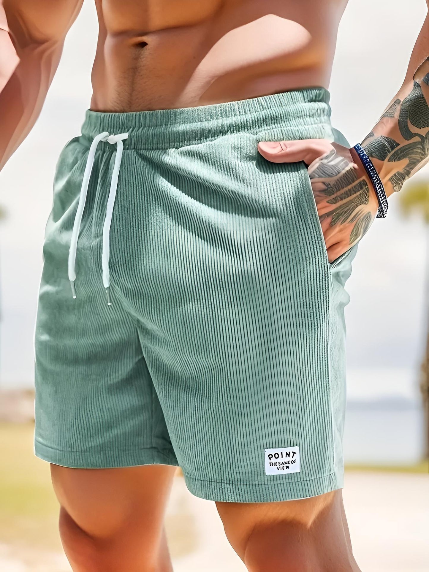 Carter | Corduroy Drawstring Shorts