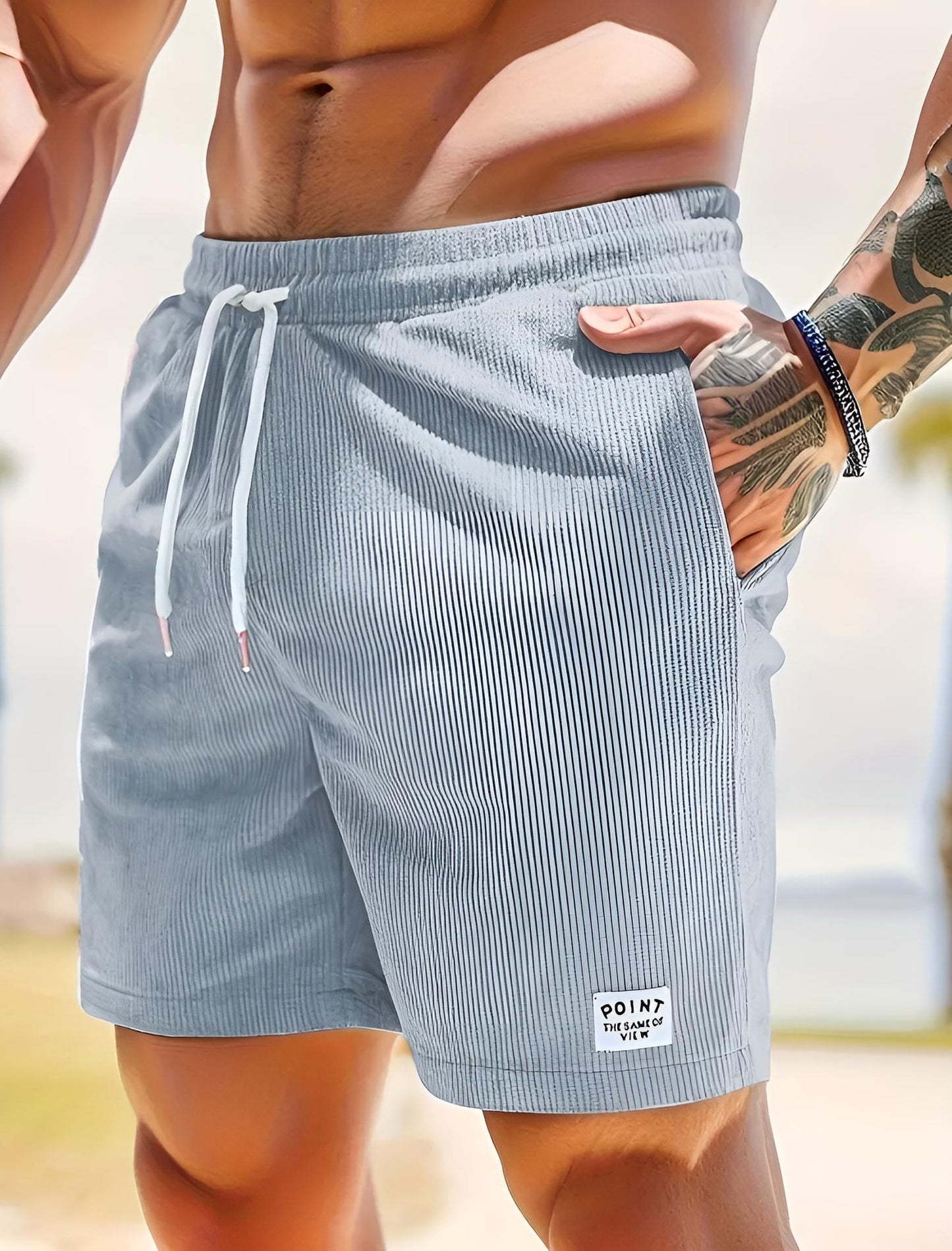 Carter | Corduroy Drawstring Shorts