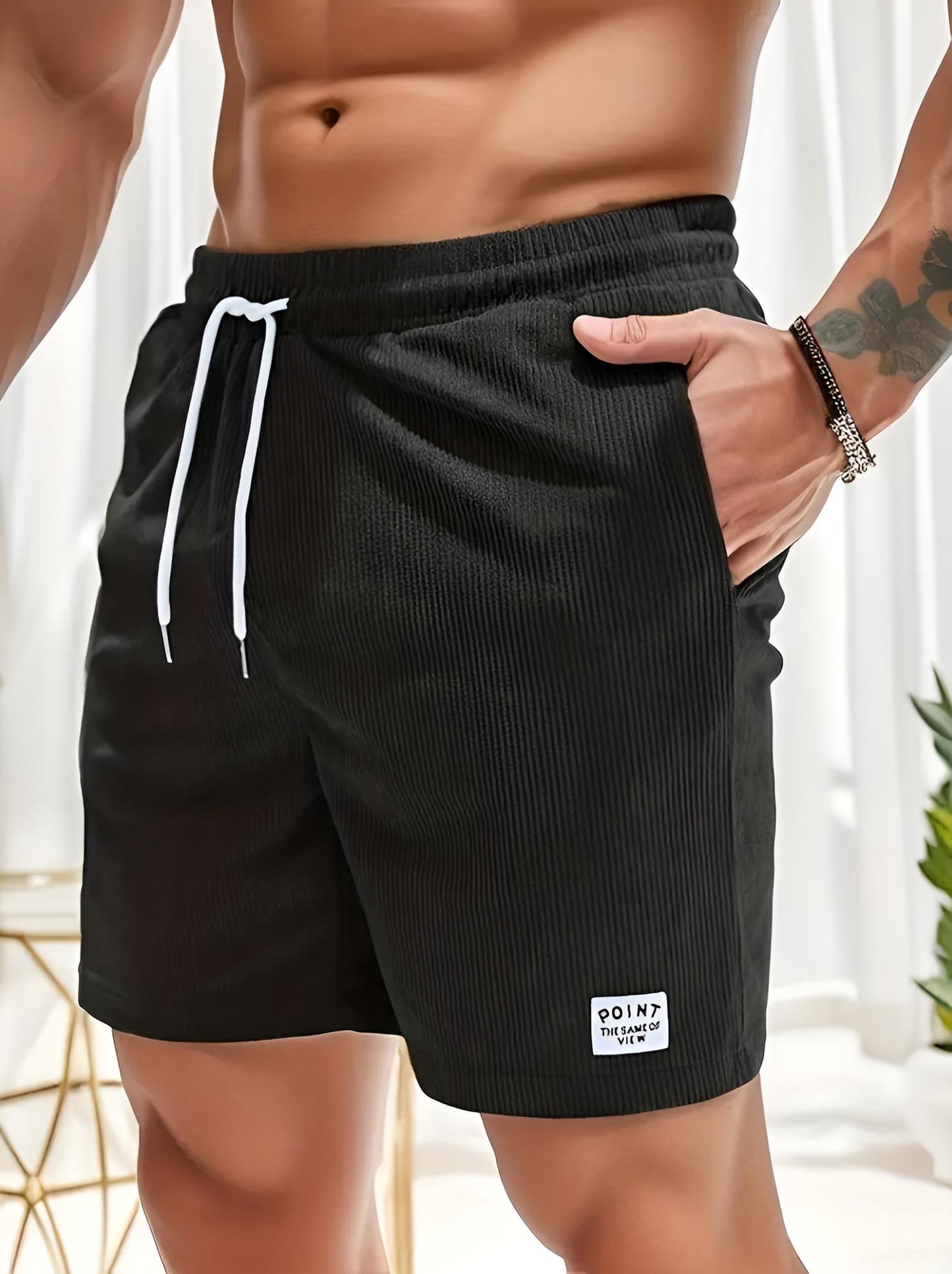 Carter | Corduroy Drawstring Shorts