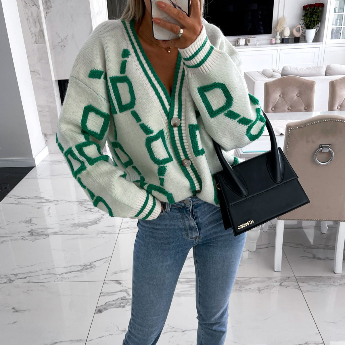 Ingrid | Batwing Sleeve Knit Cardigan