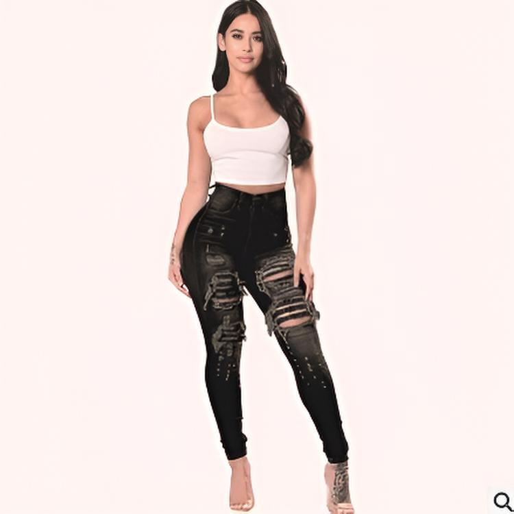 Calliope | Skinny Ripped Denim Jeans