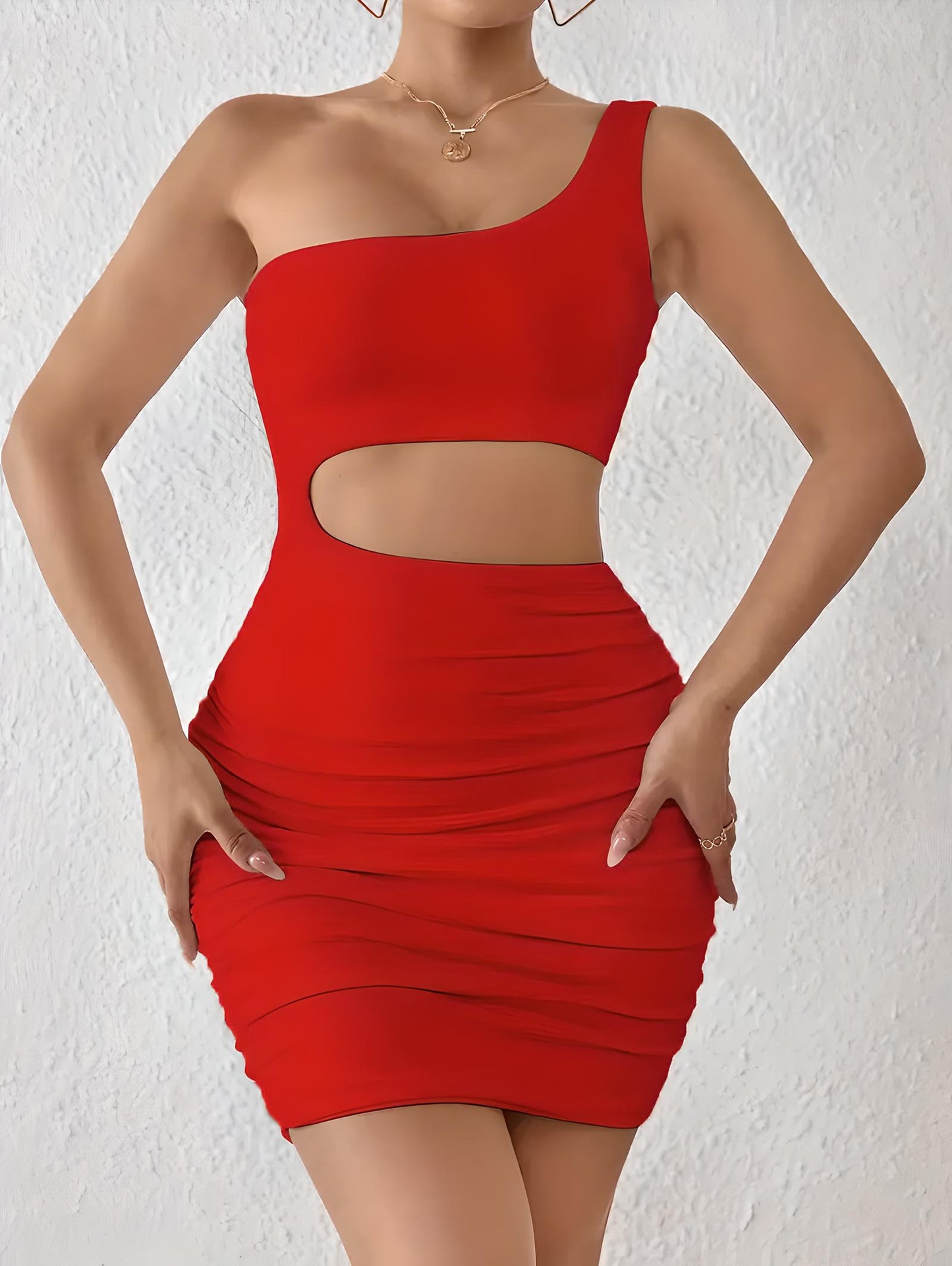 Kyra | Women’s One-Shoulder Wrapped Mini Dress