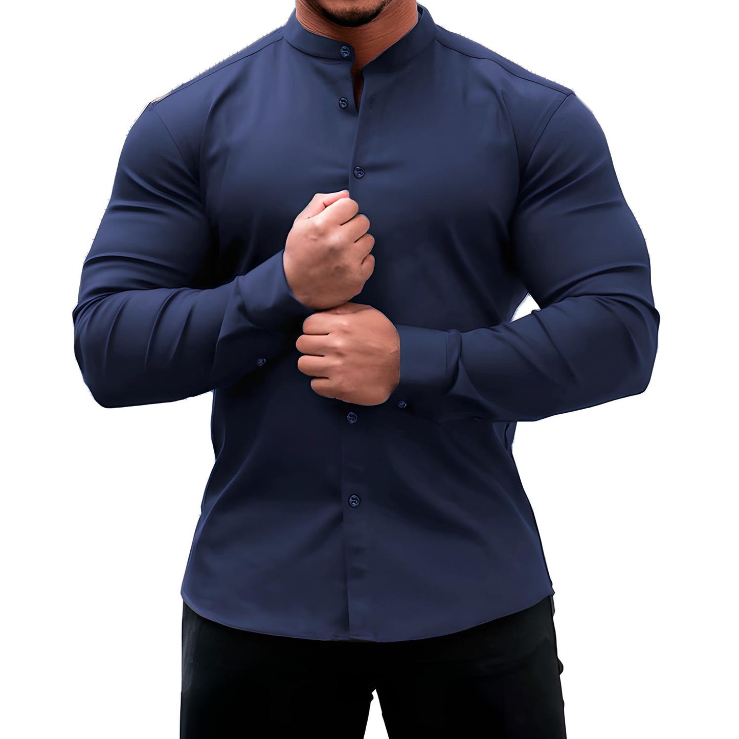Jacob | Slim Fit Long Sleeve Button-Down Shirt
