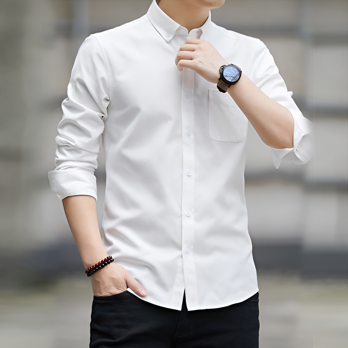 Axel | Slim Fit Long Sleeve Shirt