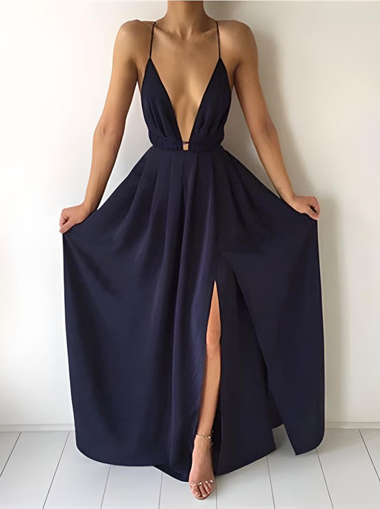 Orla | Women’s Sleeveless Backless Boho Maxi Dress