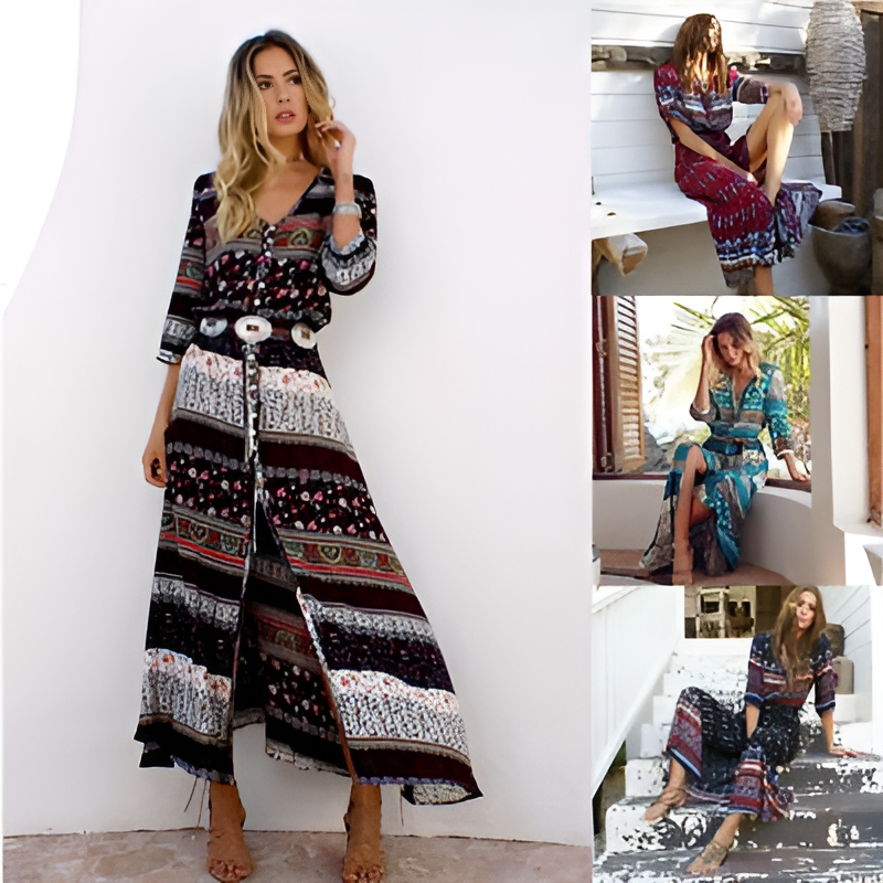 Phaedra | Boho Beach Maxi Dress