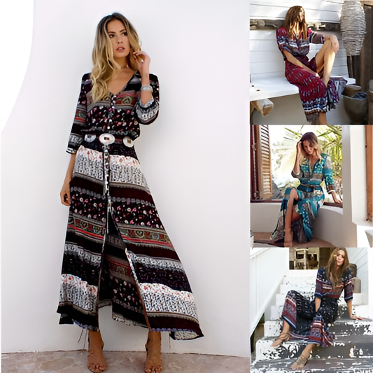 Phaedra | Boho Beach Maxi Dress