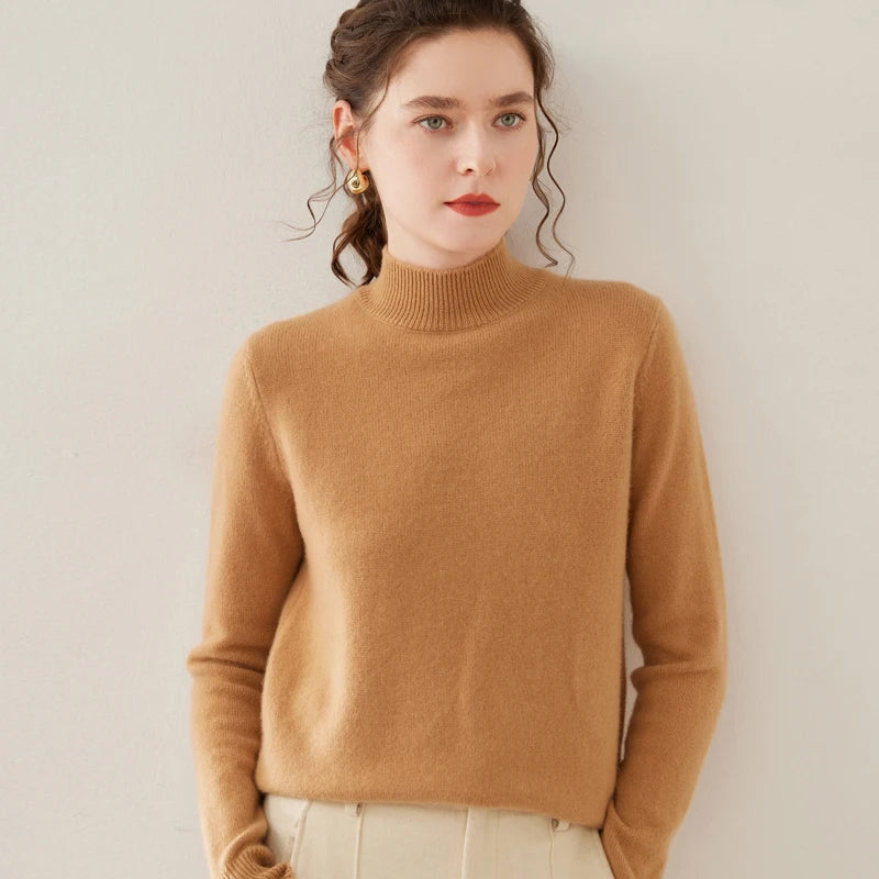 Meadow | Women’s Turtleneck Sweater – Thick Elegant Winter Knit Pullover