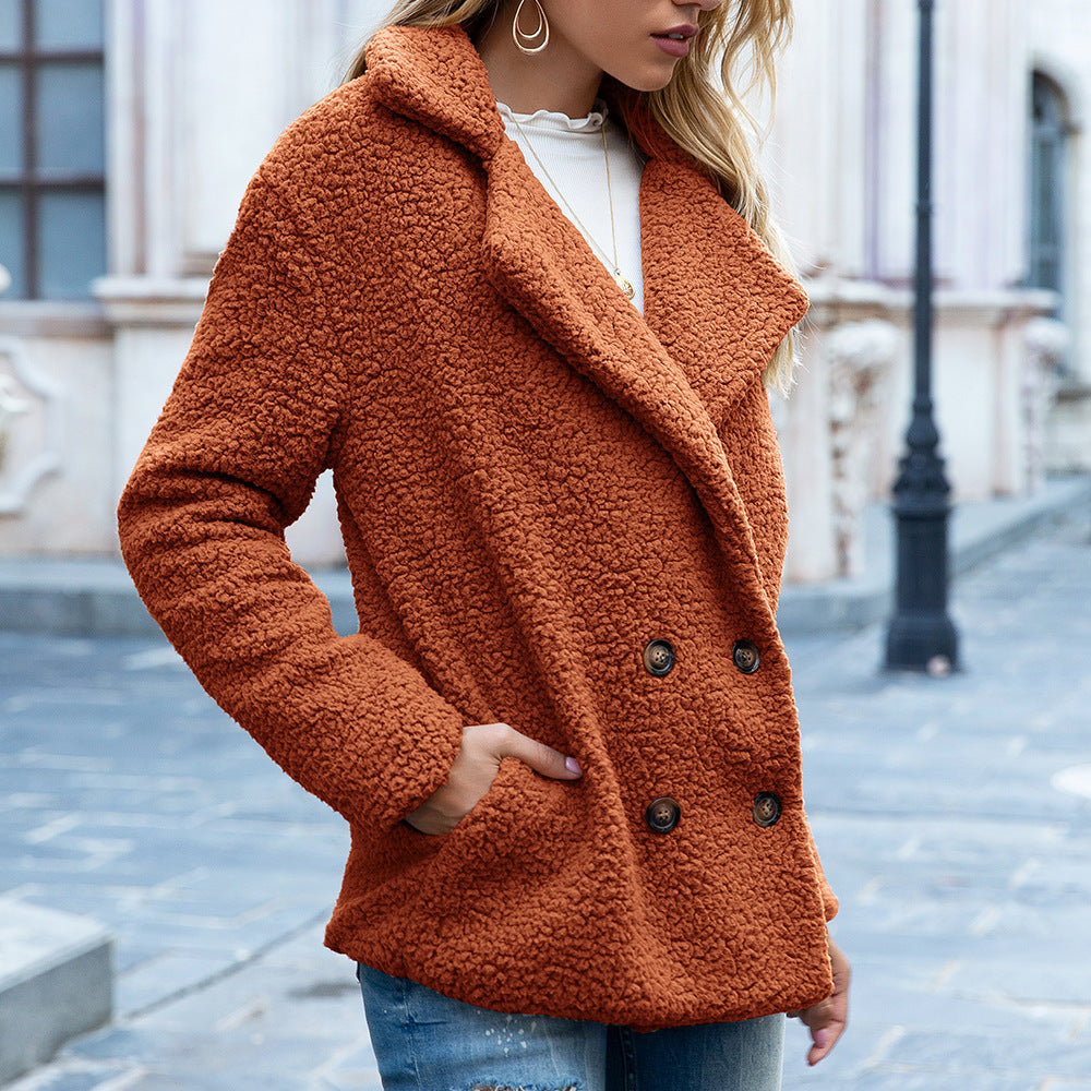 Aurelia | Women’s Loose Lapel Fluffy Winter Coat