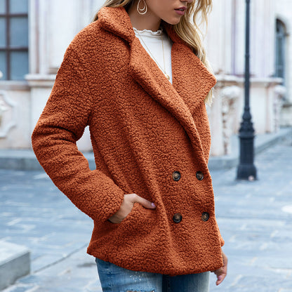 Aurelia | Women’s Loose Lapel Fluffy Winter Coat
