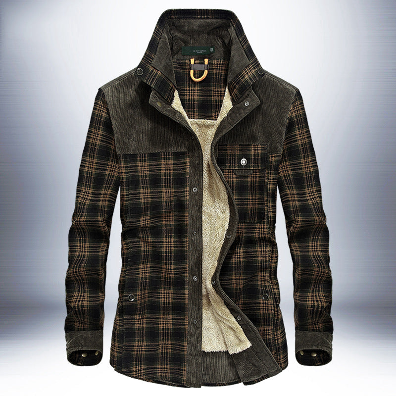 Benedict | Men’s Winter Fleece Plaid Jacket