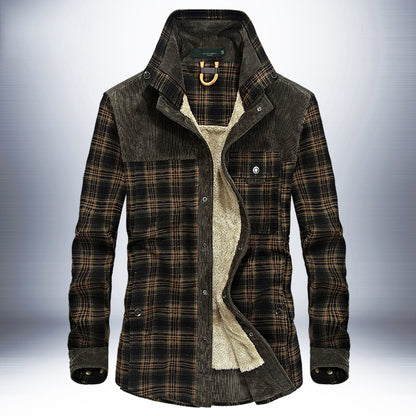 Benedict | Men’s Winter Fleece Plaid Jacket