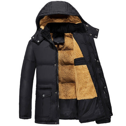 Uri | Men’s Winter Padded Hooded Jacket – Casual Warm Coat