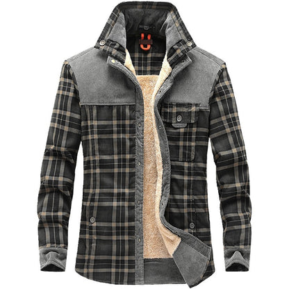 Benedict | Men’s Winter Fleece Plaid Jacket