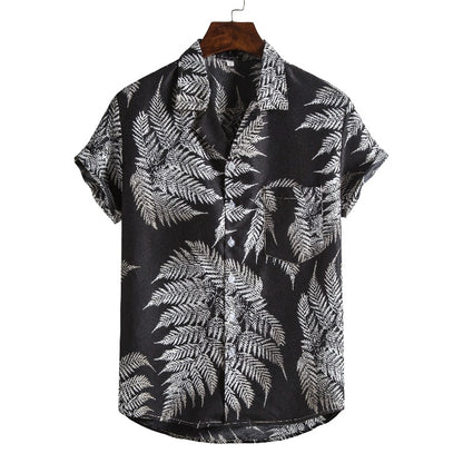 Weston | Short Sleeve Printed Beach Shirt