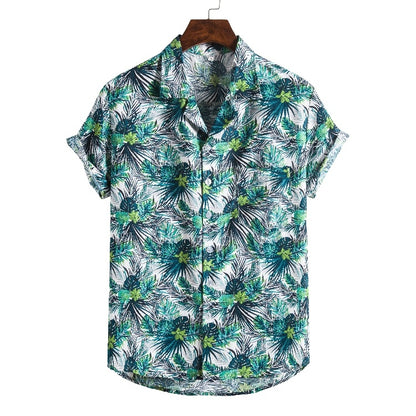 Weston | Short Sleeve Printed Beach Shirt
