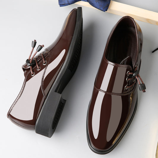 Benjamin | Plus Size Black Leather Dress Shoes