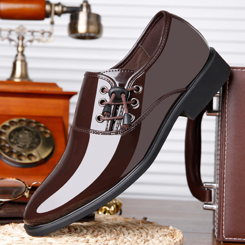 Benjamin | Plus Size Black Leather Dress Shoes