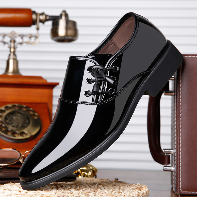 Benjamin | Plus Size Black Leather Dress Shoes
