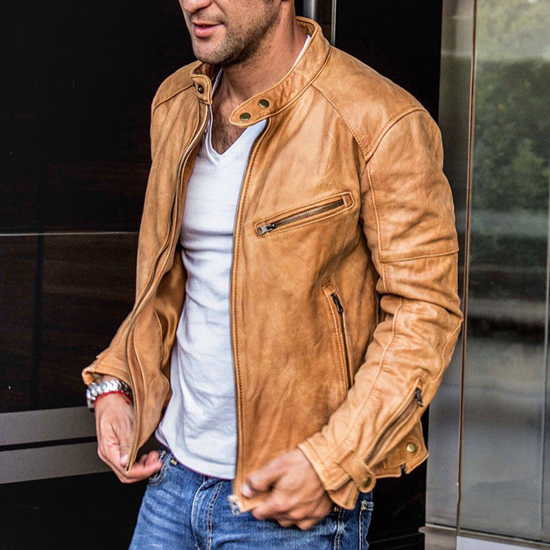 Julian | Slim Fit Motorcycle Leather Jacket