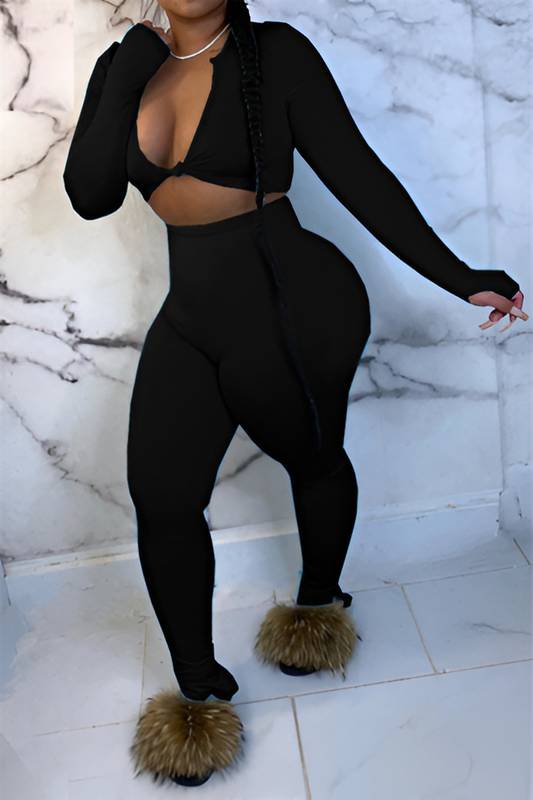 Oakley | Women’s Two-Piece Workout Set with Crop Top & High-Waist Leggings