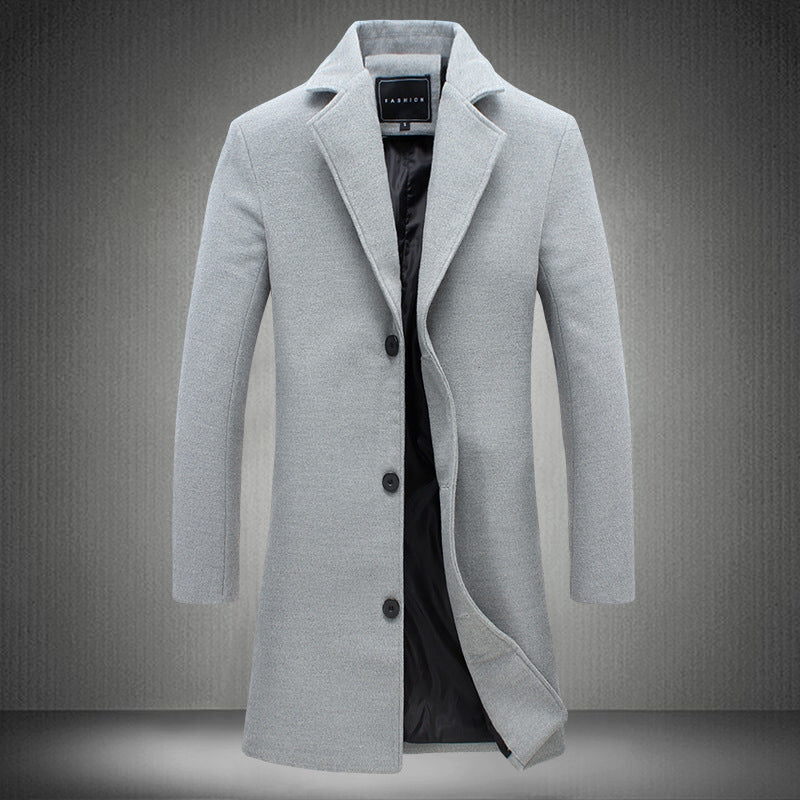 Percy | Men’s Woolen Business Overcoat