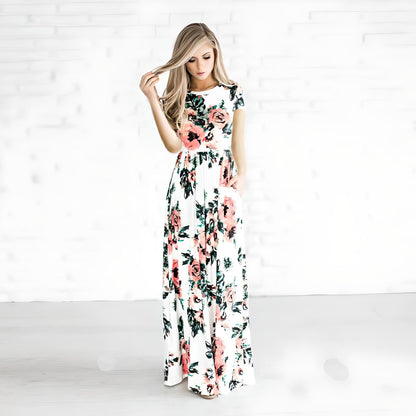 Olympia | Women’s Plus Size Boho Floral Maxi Dress