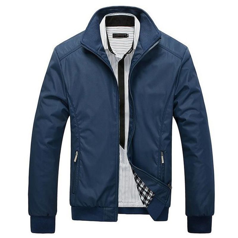 Wyatt | Men’s Stand Collar Casual Jacket – Extra Wide Fit Coat