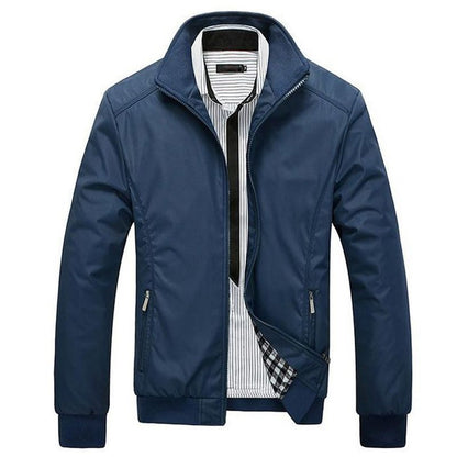 Wyatt | Men’s Stand Collar Casual Jacket – Extra Wide Fit Coat
