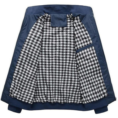 Wyatt | Men’s Stand Collar Casual Jacket – Extra Wide Fit Coat