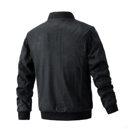Isaac | Suede Stand Collar Jacket