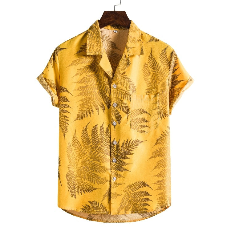 Weston | Short Sleeve Printed Beach Shirt