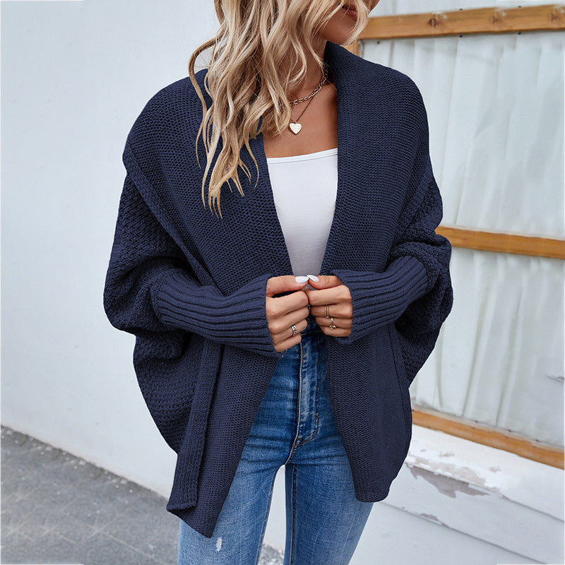 Zadie | Women’s Loose Knit Bat Sleeve Cardigan