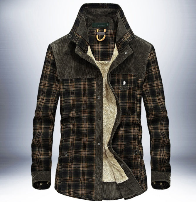 Benedict | Men’s Winter Fleece Plaid Jacket
