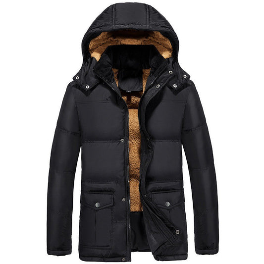 Uri | Men’s Winter Padded Hooded Jacket – Casual Warm Coat
