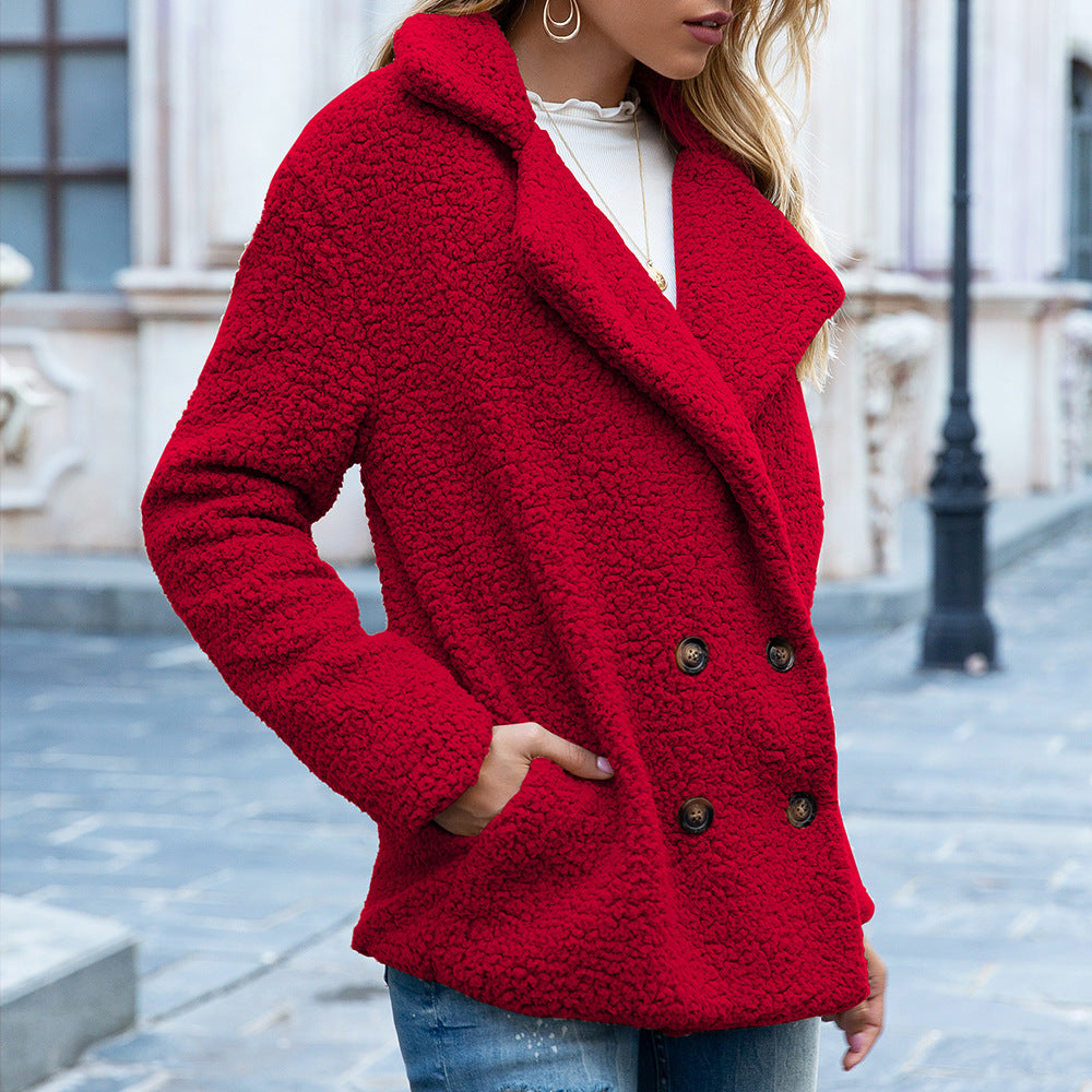 Aurelia | Women’s Loose Lapel Fluffy Winter Coat
