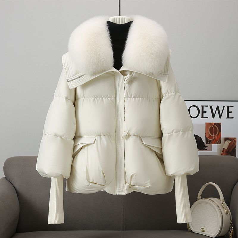 Clementine | Women’s Short Fur Collar Puffer Jacket – Winter Coat