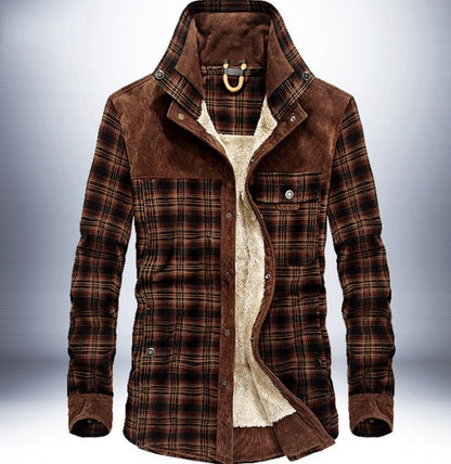 Benedict | Men’s Winter Fleece Plaid Jacket