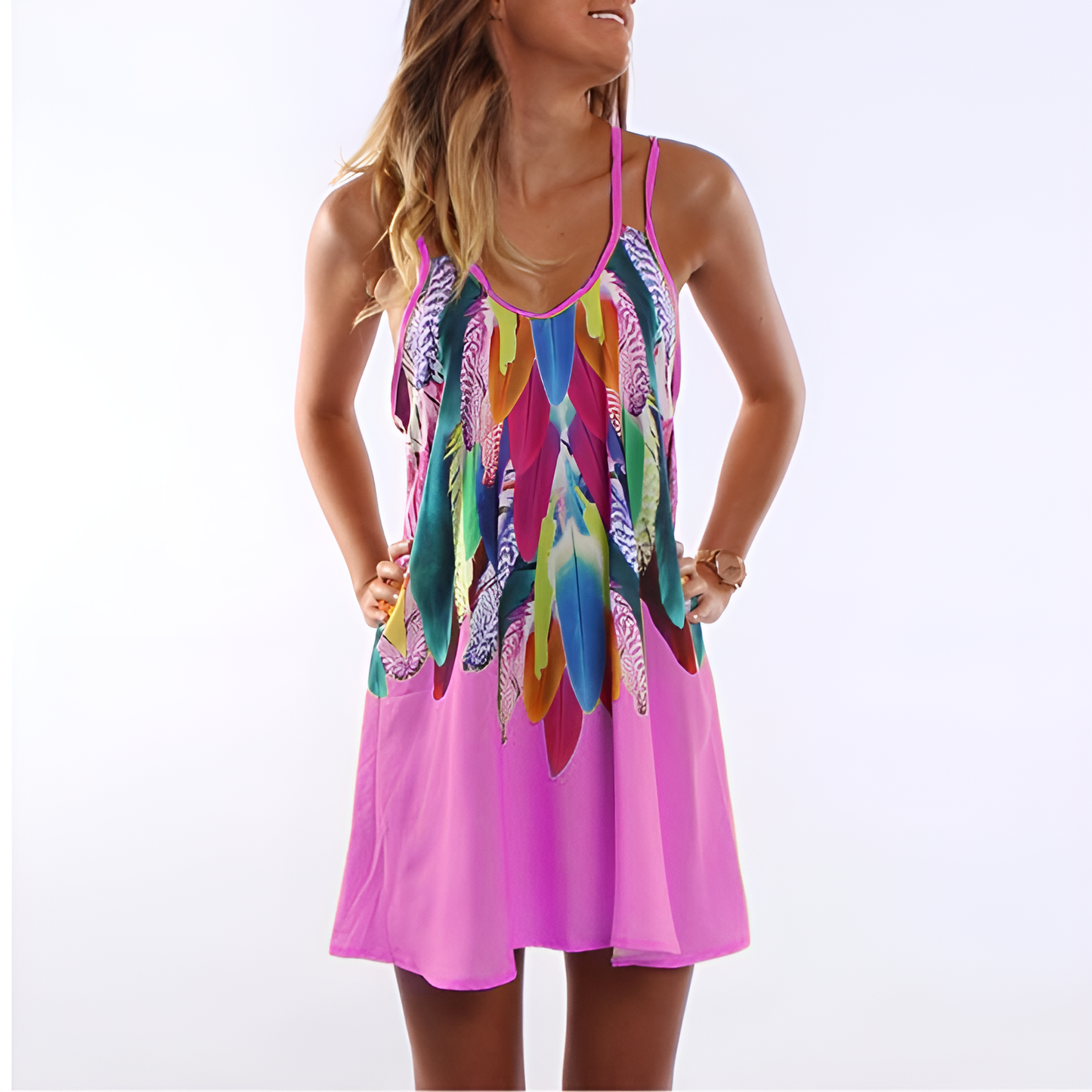 Odessa | Women’s Plus Size Boho Printed Summer Maxi Dress