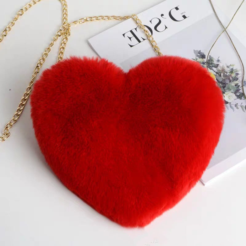 Zoe  | Plush Chain Shoulder Bag