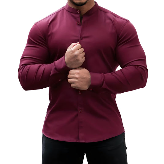 Jacob | Slim Fit Long Sleeve Button-Down Shirt