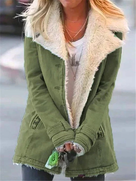 Jordan | Plus Size Plush Coat